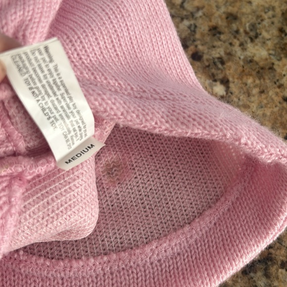 Dog pink sweater with faux fur - Picture 7 of 9